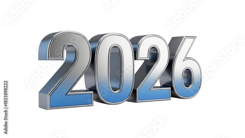 Happy New Years 2026 Silver Design