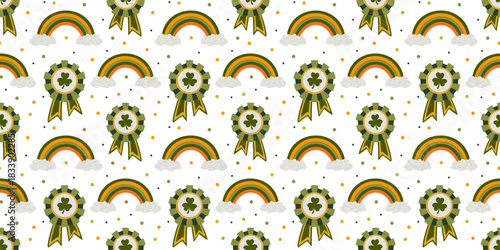 St. Patrick's Day holiday background. Design for wallpaper, scrapbooking, wrapping paper, backgrounds, textile prints