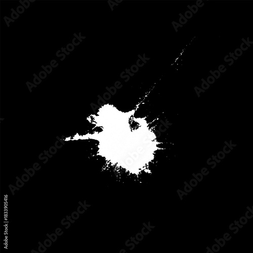 Hand drawn stylized grunge bird droppings set black and white. Flat blot style vector illustration. (Can be used as texture for cards, invitations, DIY, web sites)
