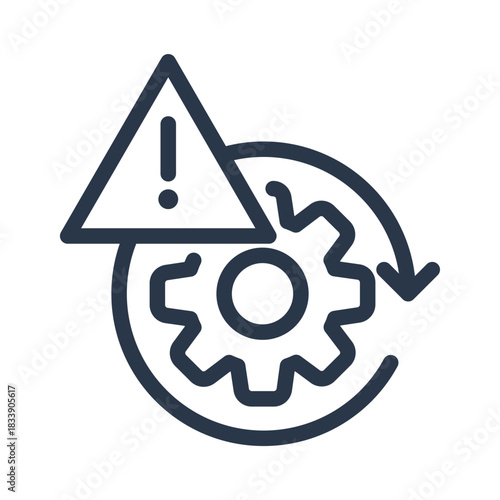 Operational Process Warning Icon