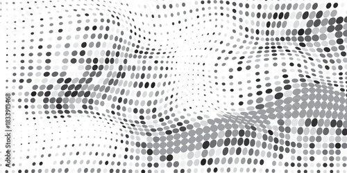 Halftone Dots Background. Grunge Distressed Overlay. Fade Abstract Pattern. Pop-art Texture. Vector illustration