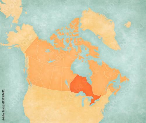 Map of Canada - Ontario