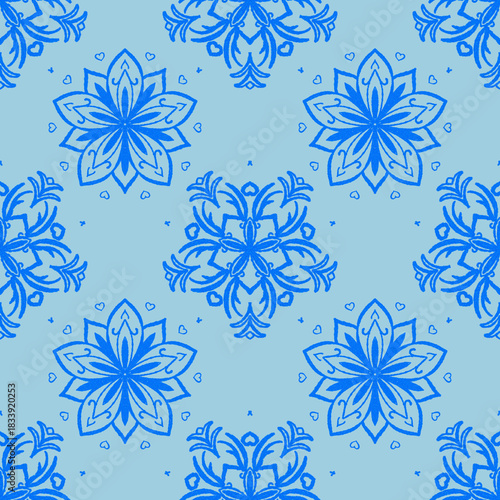 seamless pattern with flowers