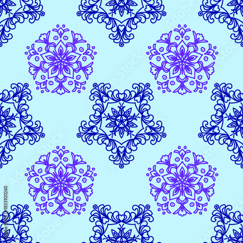 seamless pattern with flowers