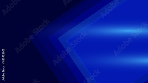 Deep Blue Gradient Layers with Futuristic Glow – Modern Abstract Tech Background, Dynamic Blue Arrow Layers with Glowing Streaks – Modern Tech Abstract Background, 