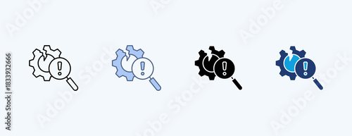 Defect Preventionl Multiple Icon Illustration Vector