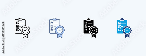 Standard Compliance Multiple Icon Illustration Vector