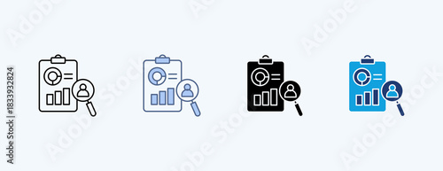 Internal Audit Multiple Icon Illustration Vector
