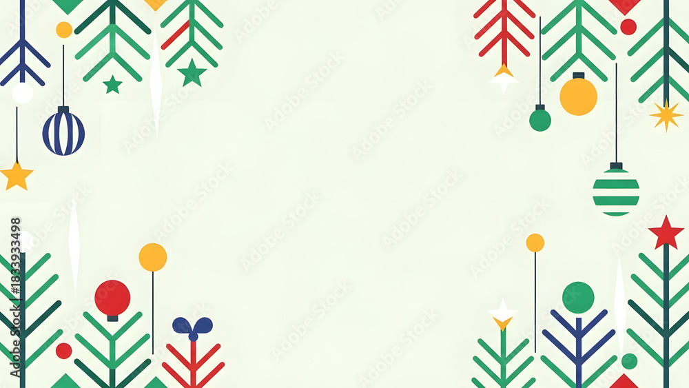 Obraz premium Festive Holiday Season Abstract Background