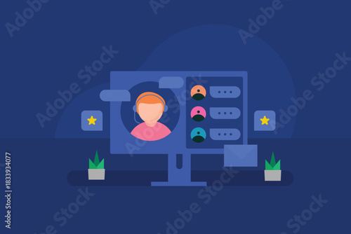 Customer Support team helps customers to solve problem and answer queries by providing online assistance.