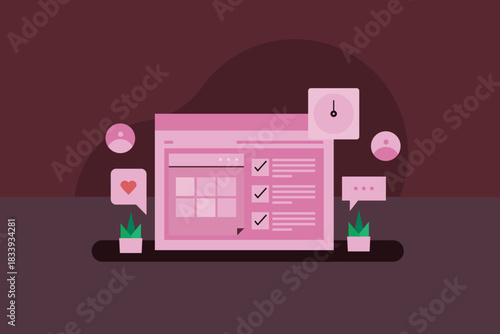 Businesses use a worklist application to monitor work progress, finish work before deadlines, and collaborate with others.