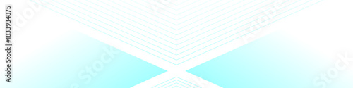 White abstract banner with light blue triangular pattern, cross shape, modern geometric texture, diagonal rays and angles