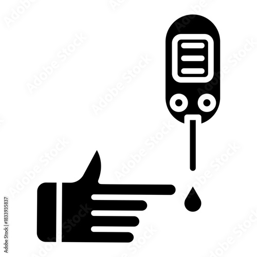 Glucose Test Vector Icon
