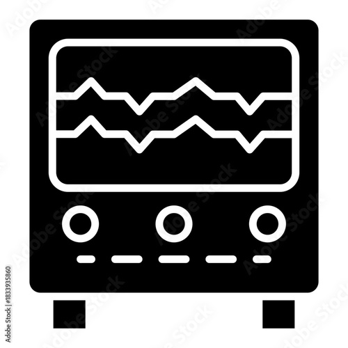 Electrocardiogram (ECG) Vector Icon
