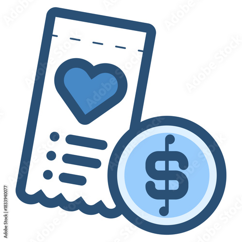 wedding expenses in dollar currency icon