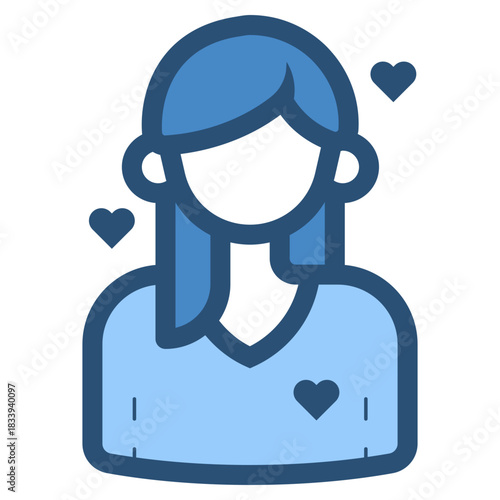 woman in love icon