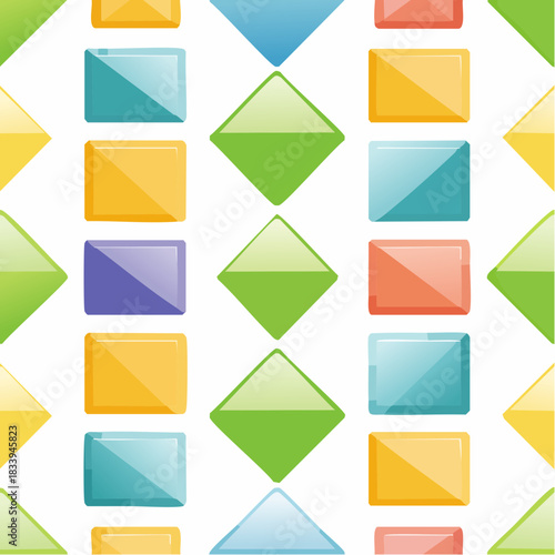 rectangles squares seamless pattern
