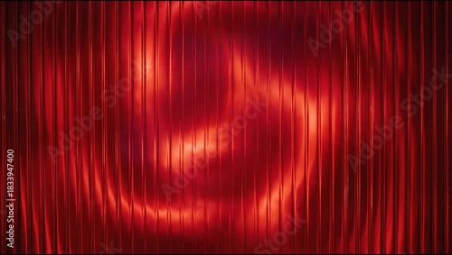 Ribbed Futuristic Fractal Glass Texture with Deep Crimson Gradient Tones and Fiery Red Blending Glow Creating Passionate Hypnotic Effect. Video