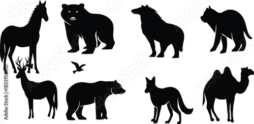 Abstract vector design with geometric shapes and color blocks in cmyk grayscale and rgb color palette