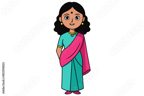 Woman in saree