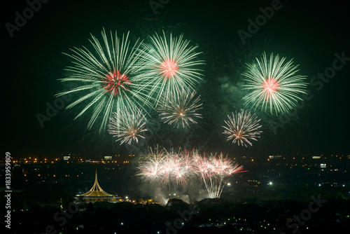 Annual Fireworks Festival at Suan Luang Rama IX Park, Bangkok