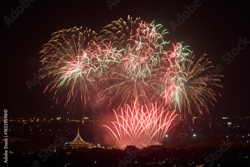 Annual Fireworks Festival at Suan Luang Rama IX Park, Bangkok