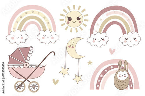 Boho baby shower elements