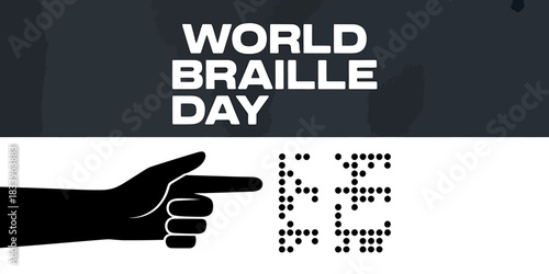 Celebrating World Braille Day Awareness Accessibility and Inclusion with Symbolic Hand and Braille Representation for Empowerment and Understanding