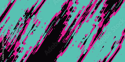Car sticker wrap banner abstract sporty lines pink blue greenish grunge color combination brush storm thunder pattern racing.