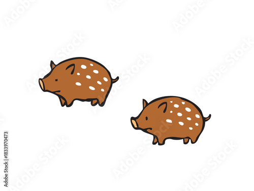 かわいいウリ坊　イノシシ　猪