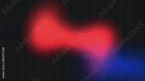 Abstract digital pattern with vibrant red and black colors.