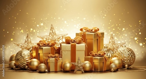 golden christmas background