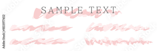 筆で書いたブラシのセット。タイトル文字の背景におすすめ。