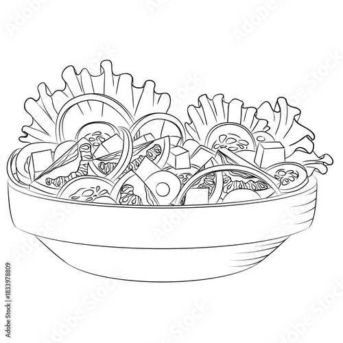 Greek Salad Mediterranean Cuisine⁠
