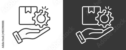 Market Disruption Icon Set Vector Collection Isolated In Black And White