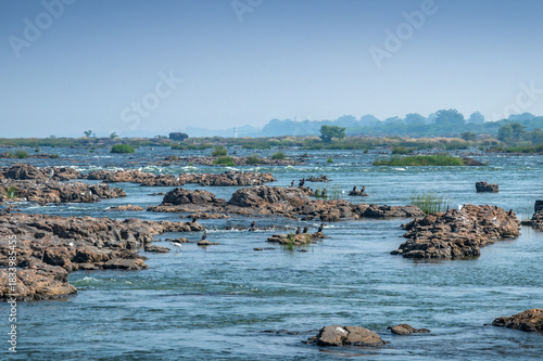 Sahastradhara Waterfall is a waterfall In Narmada river located in Maheshwar, Madhya Pradesh, India