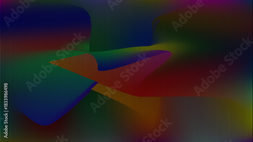 Colorful abstract digital lines with gradient shapes background
