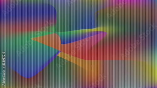 Vibrant abstract pattern with colorful gradients and vertical lines