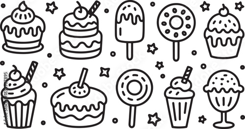 Abstract geometric composition featuring bold lines shapes and a vibrant color palette with text elements