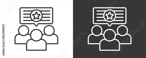 Feedback Icon Set Vector Collection Isolated In Black And White