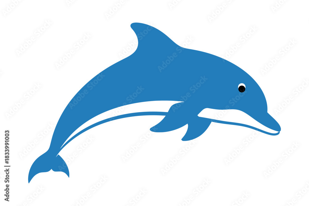 Fototapeta premium A dolphin vector illustration