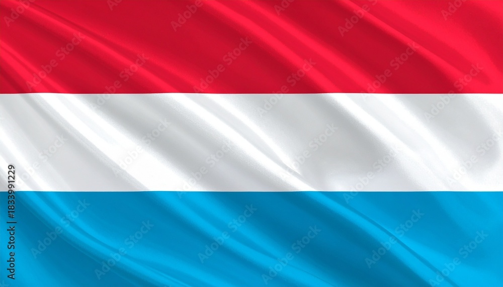 Fototapeta premium Flag of Luxembourg