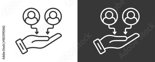 Data Collection Icon Set Vector Collection Isolated In Black And White