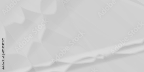 Paper texture background, Old paper background ripple soft white pattern wave crumple. Crushed and creased soft paper. Abstract wrinkle effect grunge and rough backdrop vintage page.	
