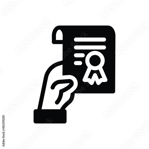 declaration solid icon vector design good for web or mobile app