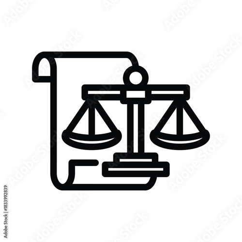 ruling outline icon vector design good for web or mobile app