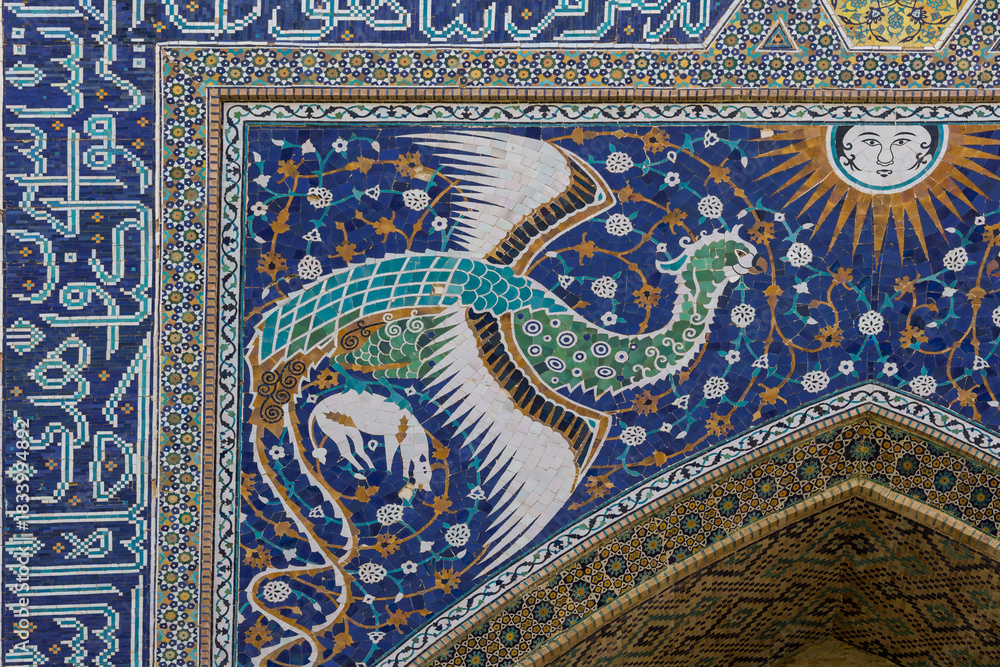 Fototapeta premium Nadir Divan-Beghi madrasah in Bukhara, Uzbekistan