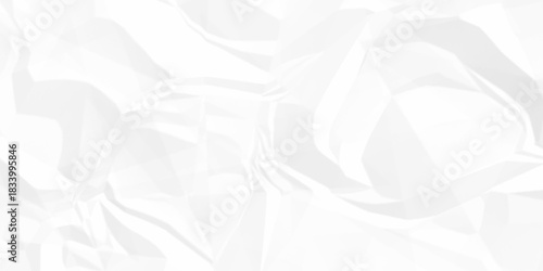 Paper texture background, Old paper background ripple soft white pattern wave crumple. Crushed and creased soft paper. Abstract wrinkle effect grunge and rough backdrop vintage page.	
