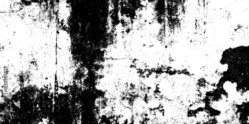 Dark scratch grunge texture. Overlay texture of spots, stains, ink, dots, splashes, dust. Damaged vintage backdrop. Distressed dirty artistic design element for web, print, template