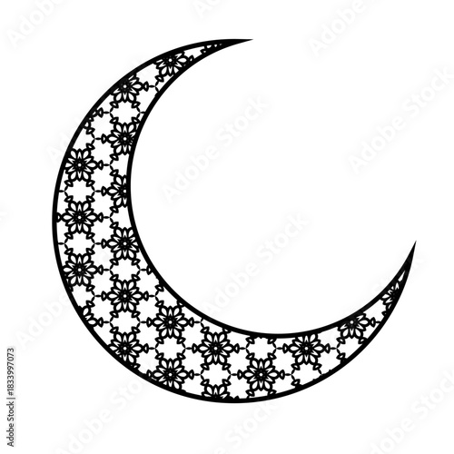 Ramadan Mubarak moon cnc cutting
